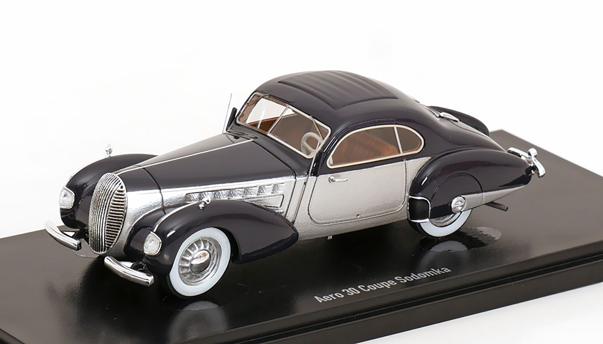 AERO 30 COUPE SODOMKA 1936 DARK BLUE / SILVER / АЭРО 30 КУПЕ СОДОМКА ТЕМНЫЙ СИНИЙ СЕРЕБРИСТЫЙ ТЕМНО