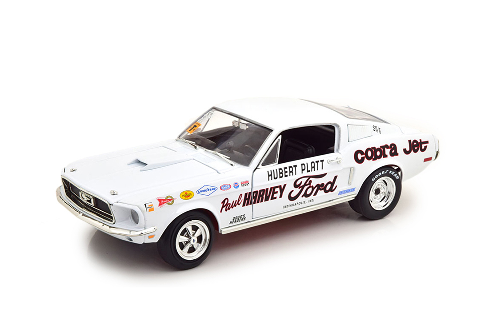 FORD MUSTANG 1968 2+2 HUBERT PLATT БЕЛЫЙ