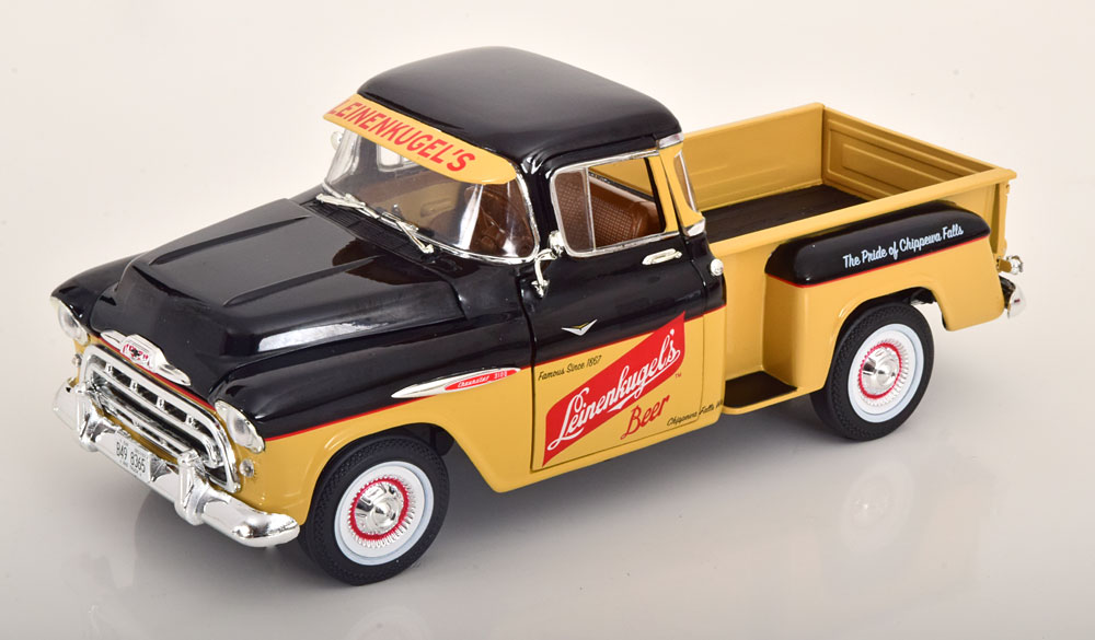 CHEVROLET 3100 PICKUP STEPSIDE 1957 LIGHTBROWN BLACK