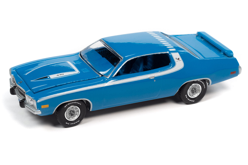 PLYMOUTH ROAD RUNNER 1973 BASIN STREET BLUR (СИНИЙ) (ДЛИНА МОДЕЛИ 6-10 СМ)