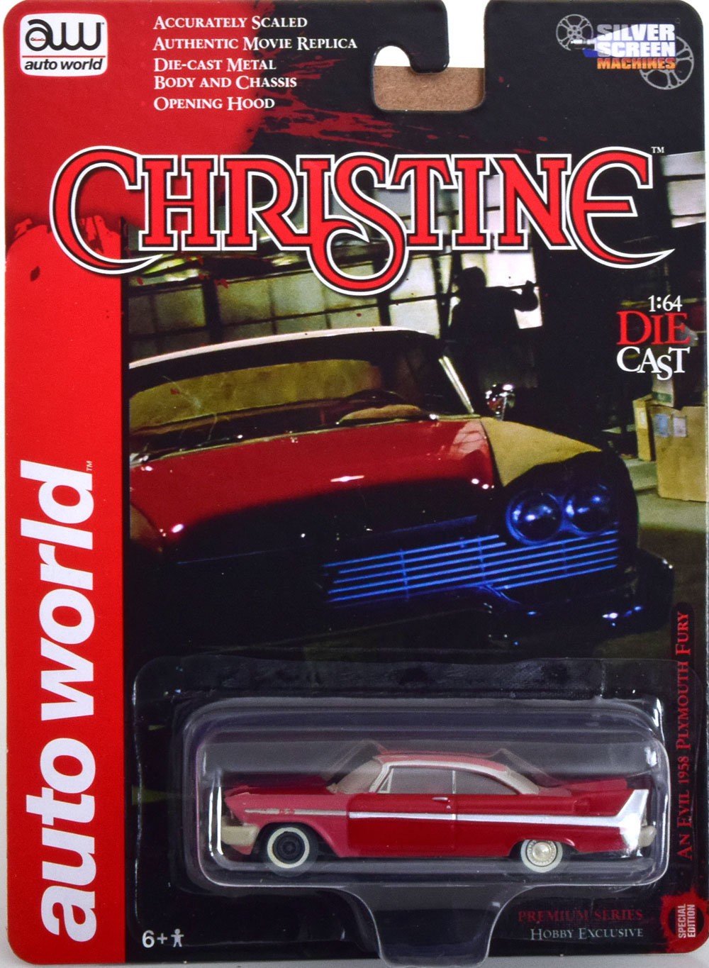 PLYMOUTH FURY CHRISTINE 1958 DIRT LOOK**ПЛИМУТ - Масштабные модели 1:18 -  1:43 - 1:12 - Магазин масштабных моделей МОДЕЛЛИСИМО