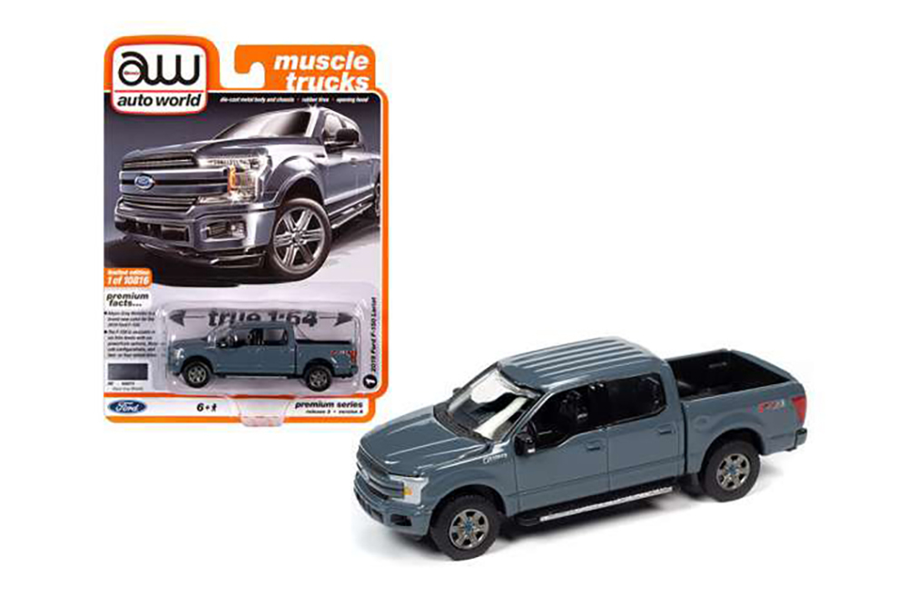 FORD F-150 2018 ABYSS GREY (СЕРЫЙ) (ДЛИНА МОДЕЛИ 6-10 СМ)