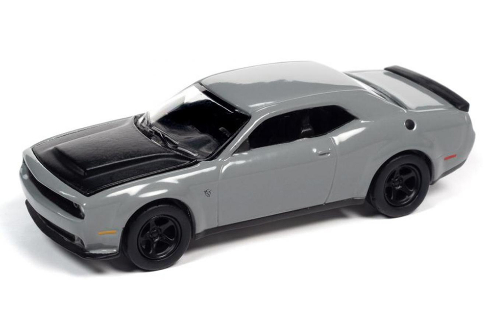 DODGE CHALLENGER DEMON 2018 GREY (ДЛИНА МОДЕЛИ 6-10 СМ)