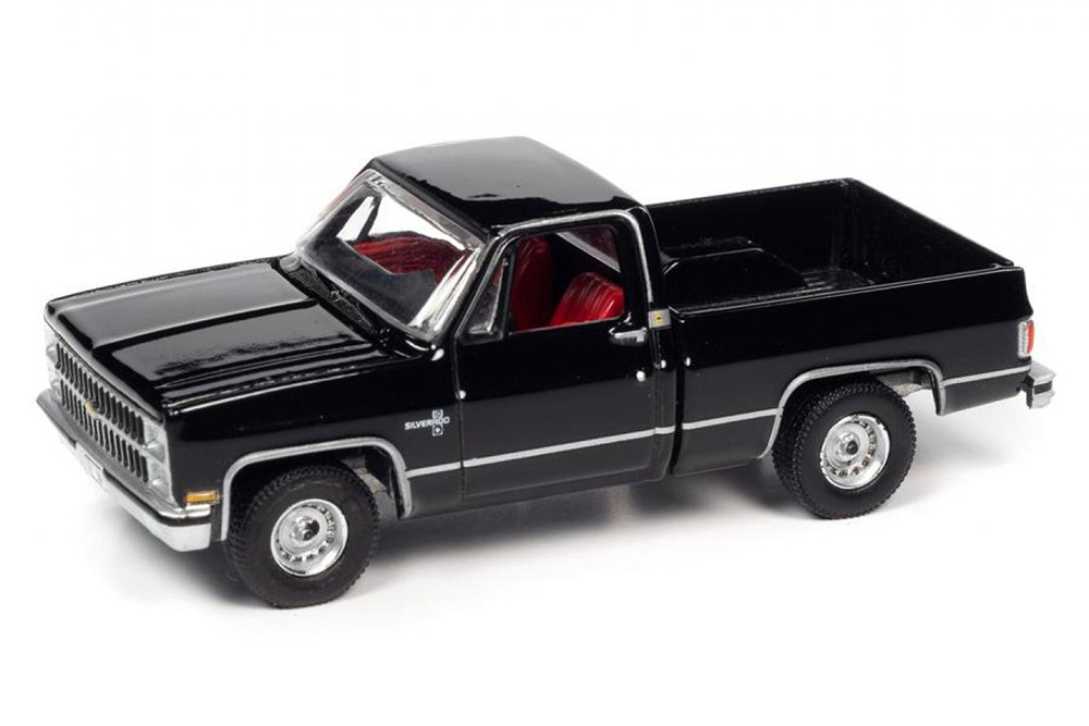 CHEVROLET CHEVY SILVERADO 10 1982 BLACK (ДЛИНА МОДЕЛИ 6-10 СМ)