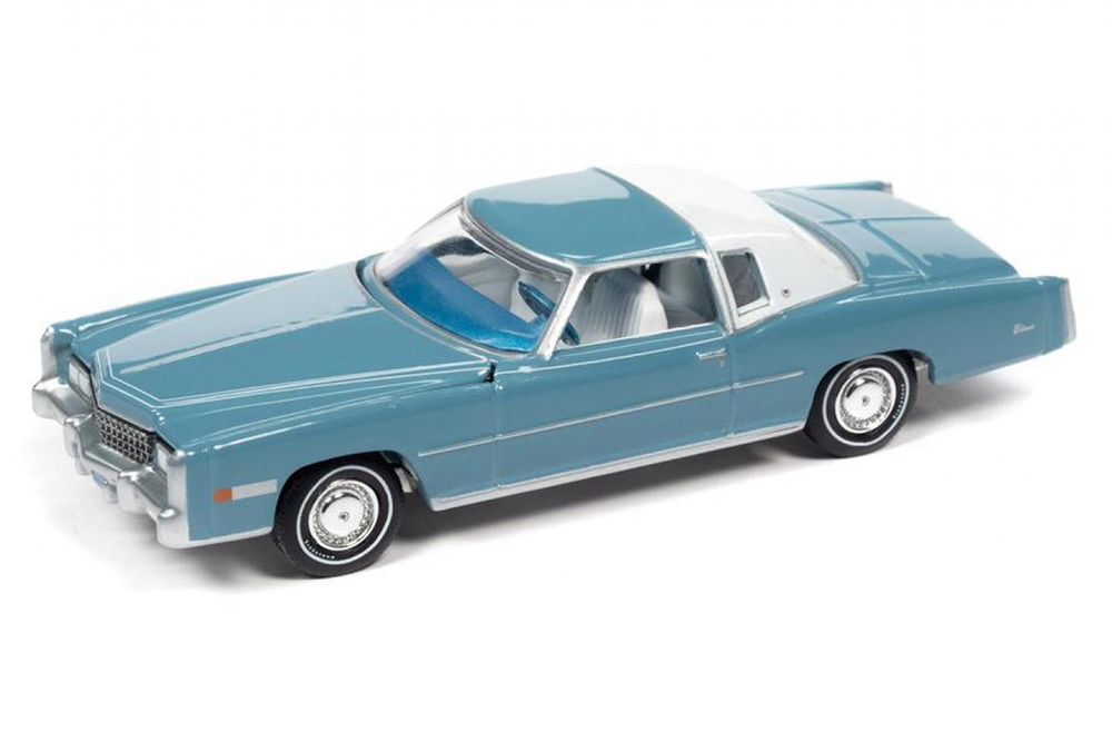 CADILLAC ELDORADO 1975 BLUE (ДЛИНА МОДЕЛИ 6-10 СМ)
