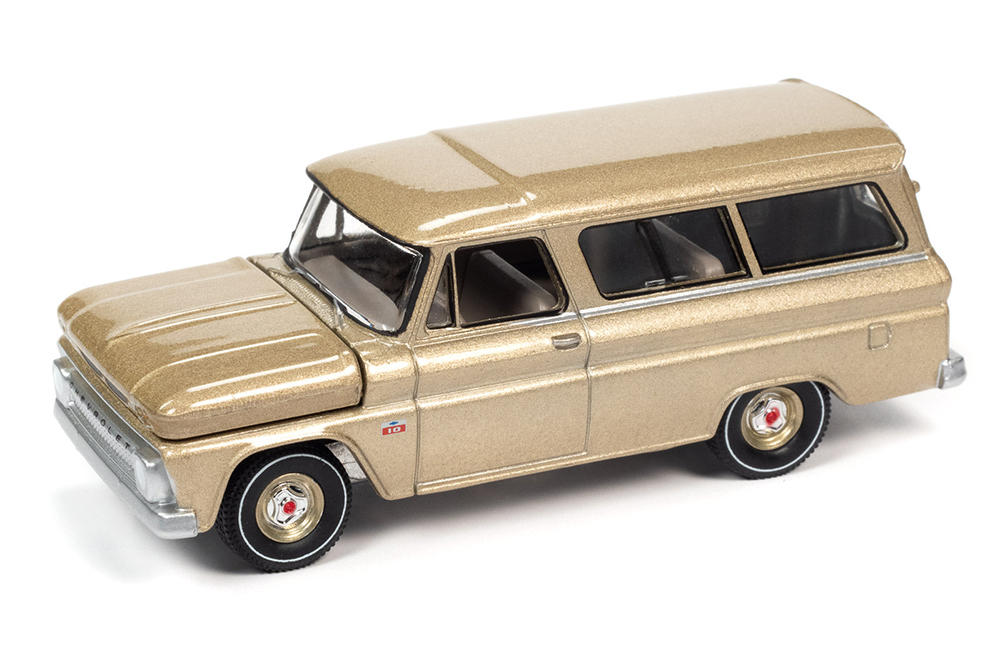 CHEVROLET SUBURBAN 1966 SABBLE POLY (ЗОЛОТИСТЫЙ) (ДЛИНА МОДЕЛИ 6-10 СМ)
