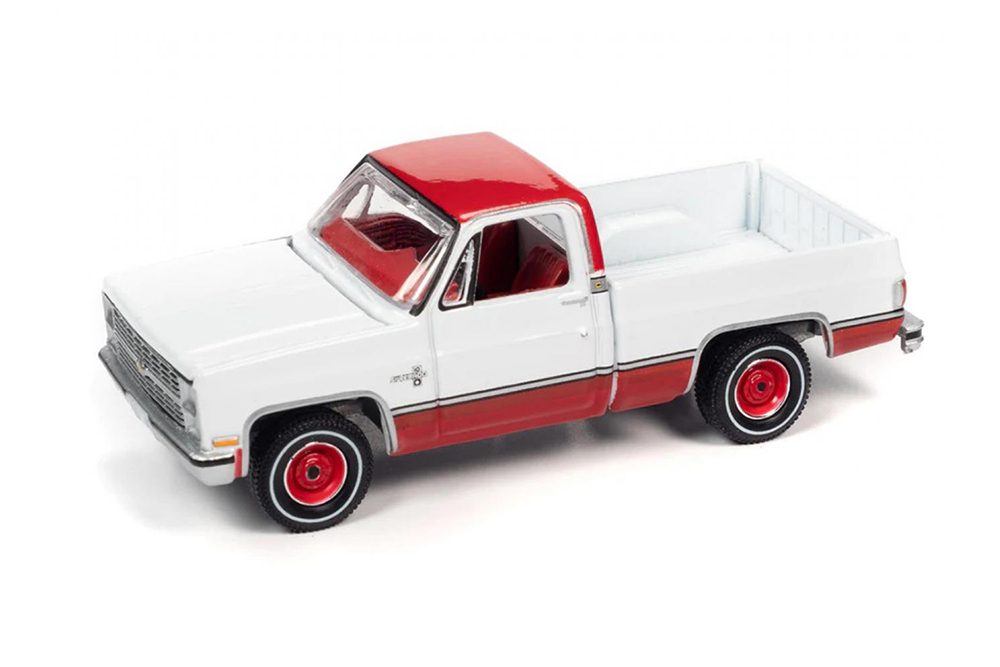 CHEVROLET 1983 SILVERADO 10 2 TONES RED / ШЕВРОЛЕ 1983 SILVERADO 10 (2-ТОННИК) КРАСНЫЙ (ДЛИНА МОДЕЛИ 6-10 СМ)