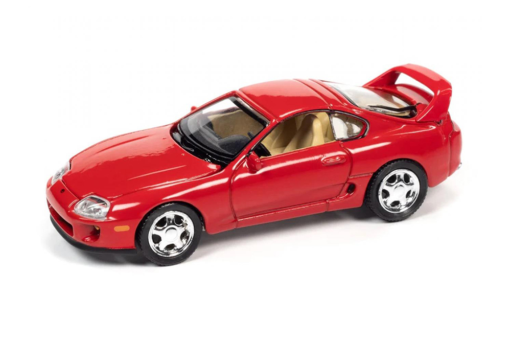 TOYOTA SUPRA 1993 SUPER RED / ТОЙОТА СУПРА 1993 КРАСНЫЙ (ДЛИНА МОДЕЛИ 6-10 СМ)
