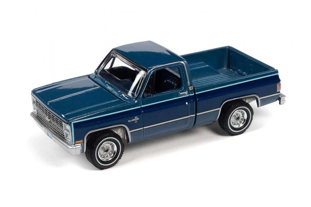 CHEVROLET 1984 SILVERADO BLUE / ШЕВРОЛЕ 1984 СИЛЬВЕРАДО СИНИЙ (ДЛИНА МОДЕЛИ 6-10 СМ)