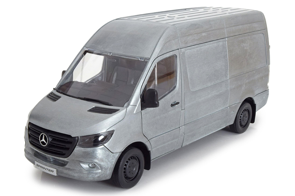 MERCEDES SPRINTER PANEL VAN RUGGED EDITION 2018 SILVER-COLOURED