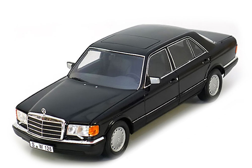 MERCEDES W126 560 SEL 1985 BLACK