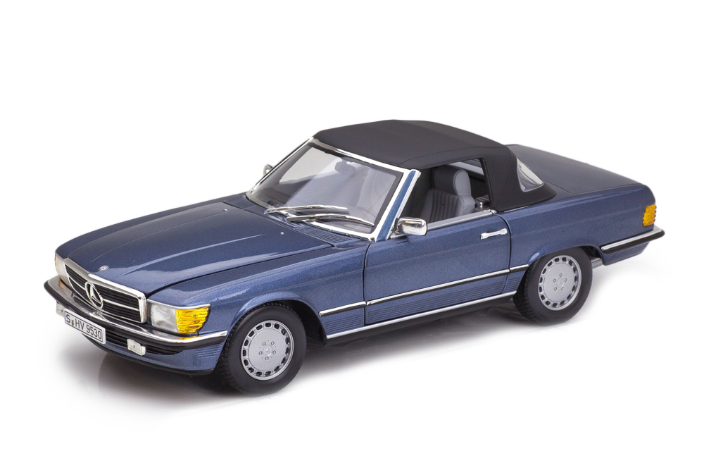 MERCEDES W107 300SL ROADSTER R107 1986 BLUE METALLIC