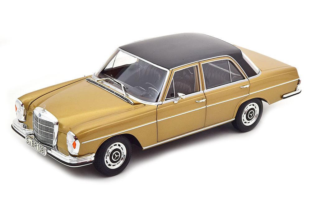 MERCEDES W108 280 SE SALOON 1968-1972 GOLDEN/BLACK / МЕРСЕДЕС 280 ЗОЛОТИСТЫЙ