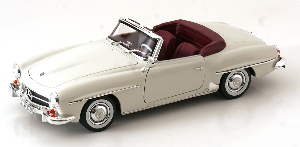 MERCEDES W121 190 SL ROADSTER 1955-1963 WHITE-GREY