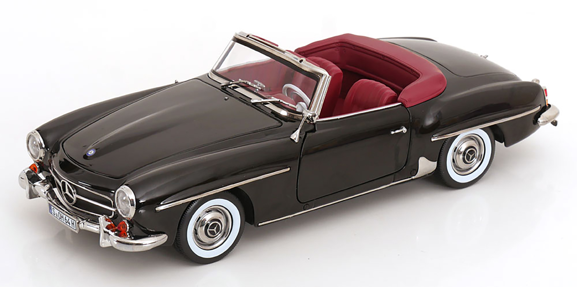 MERCEDES-BENZ 190 SL ROADSTER W121 1955 BLACK / МЕРСЕДЕС-БЕНЦ 190 SL РОДСТЕР W121 ЧЕРНЫЙ