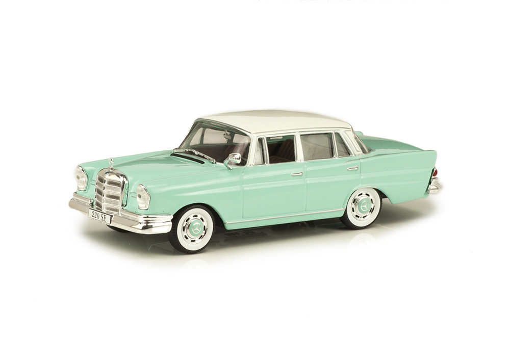 MERCEDES W111 220SE HECKFLOSSE 1959-1965 GREEN/WHITE