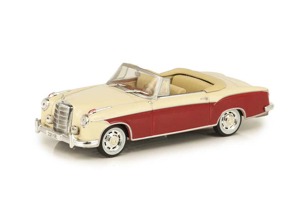 MERCEDES W128 220SE PONTON CABRIOLET 1958-1960 BEIGE/RED