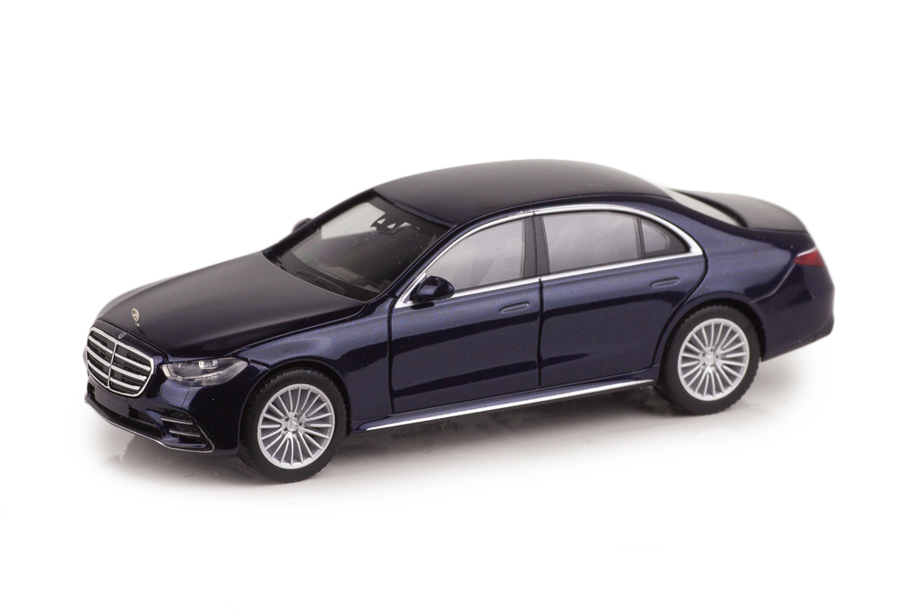 MERCEDES-BENZ S-CLASS 2021 AMG-LINE W223 СИНИЙ МЕТАЛЛИК (ДЛИНА МОДЕЛИ 3-5 СМ)