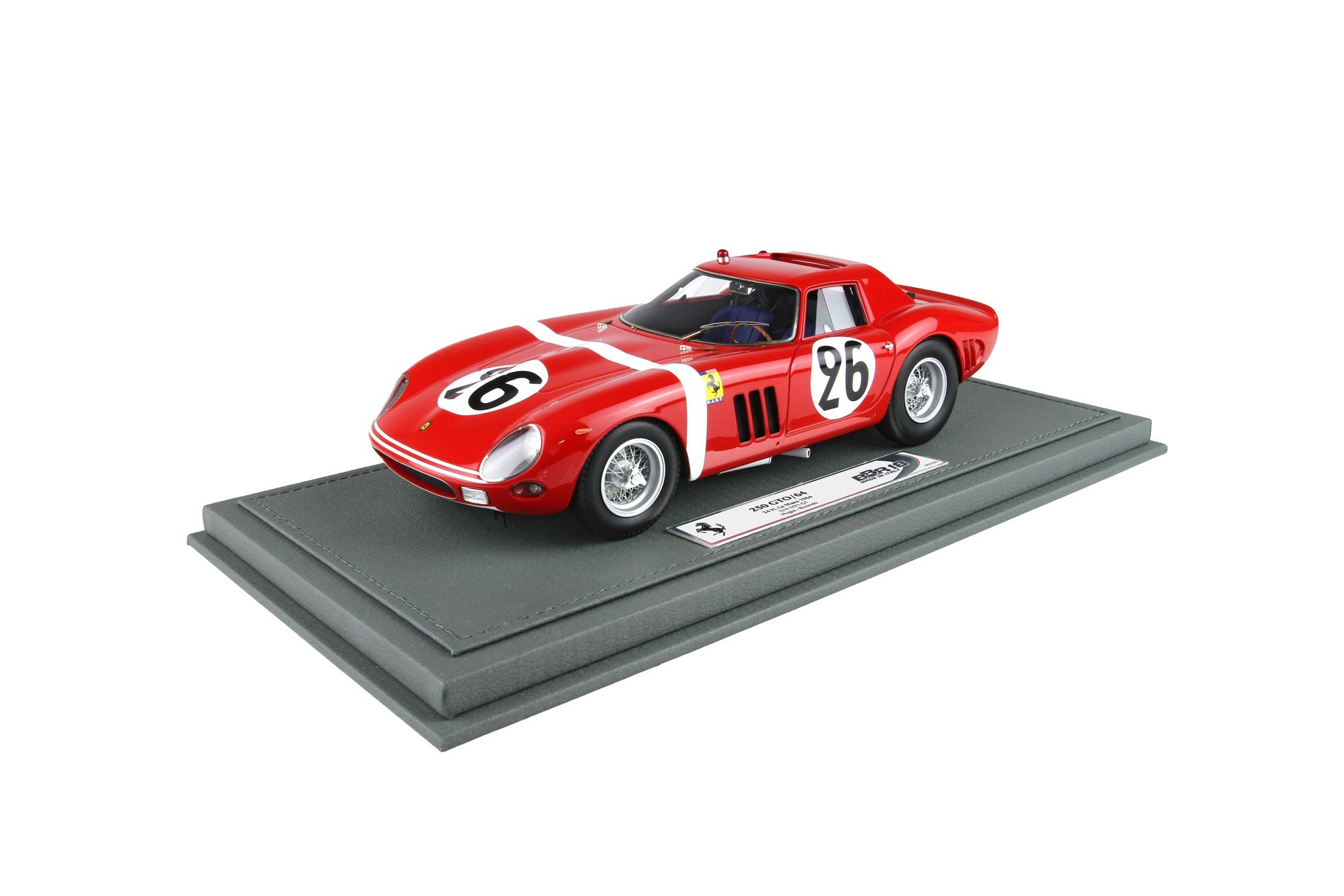 FERRARI 250 GTO 24 H LE MANS 1964 S/N 5571 GT CAR N. 26 HUGUS - ROSINSKI / ФЕРРАРИ 250 ГТО 24 Х ЛЕ-МАН 1964 С № 1:18