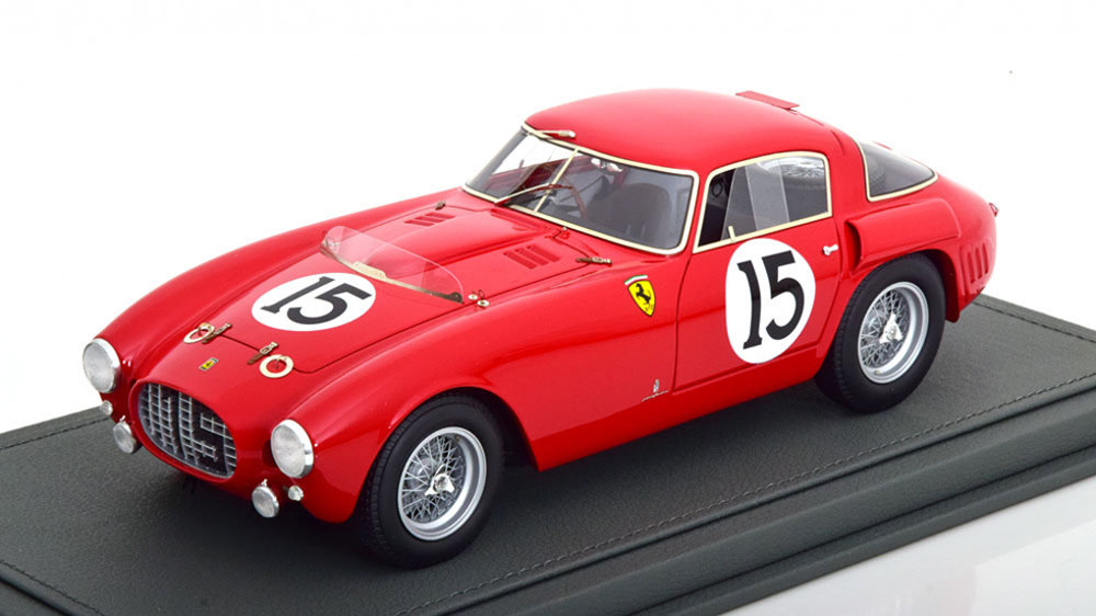 FERRARI 340MM 4.1L V12 S/N0320 TEAM SCUDERIA FERRARI N 15 24H LE MANS (1953) P.MARZOTTO - G.MARZOTTO - CON VETRINA - WITH SHOWCASE, RED