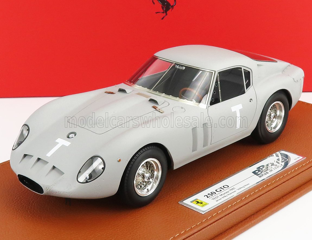 FERRARI 250 GTO COUPE SPERIMENTALE PROTOTYPE TEST MONZA 1961 W.MAIRESSE - S.MOSS, MATT GREY