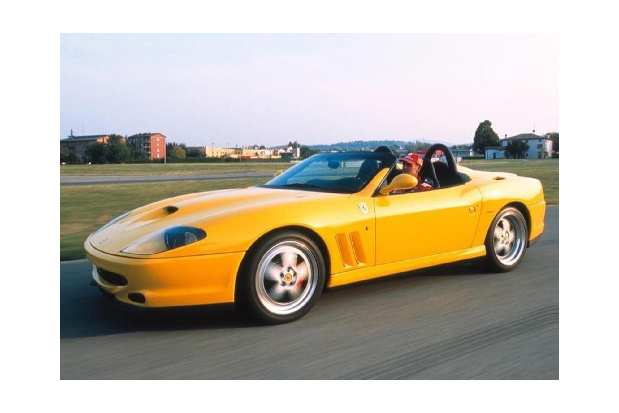FERRARI 550 BARCHETTA 2000 - MADE IN ITALY GIALLO MODENA - BLACK INTERIOR / ФЕРРАРИ 550 БАРКХЕТТА 2000 1:18 ЖЕЛТЫЙ
