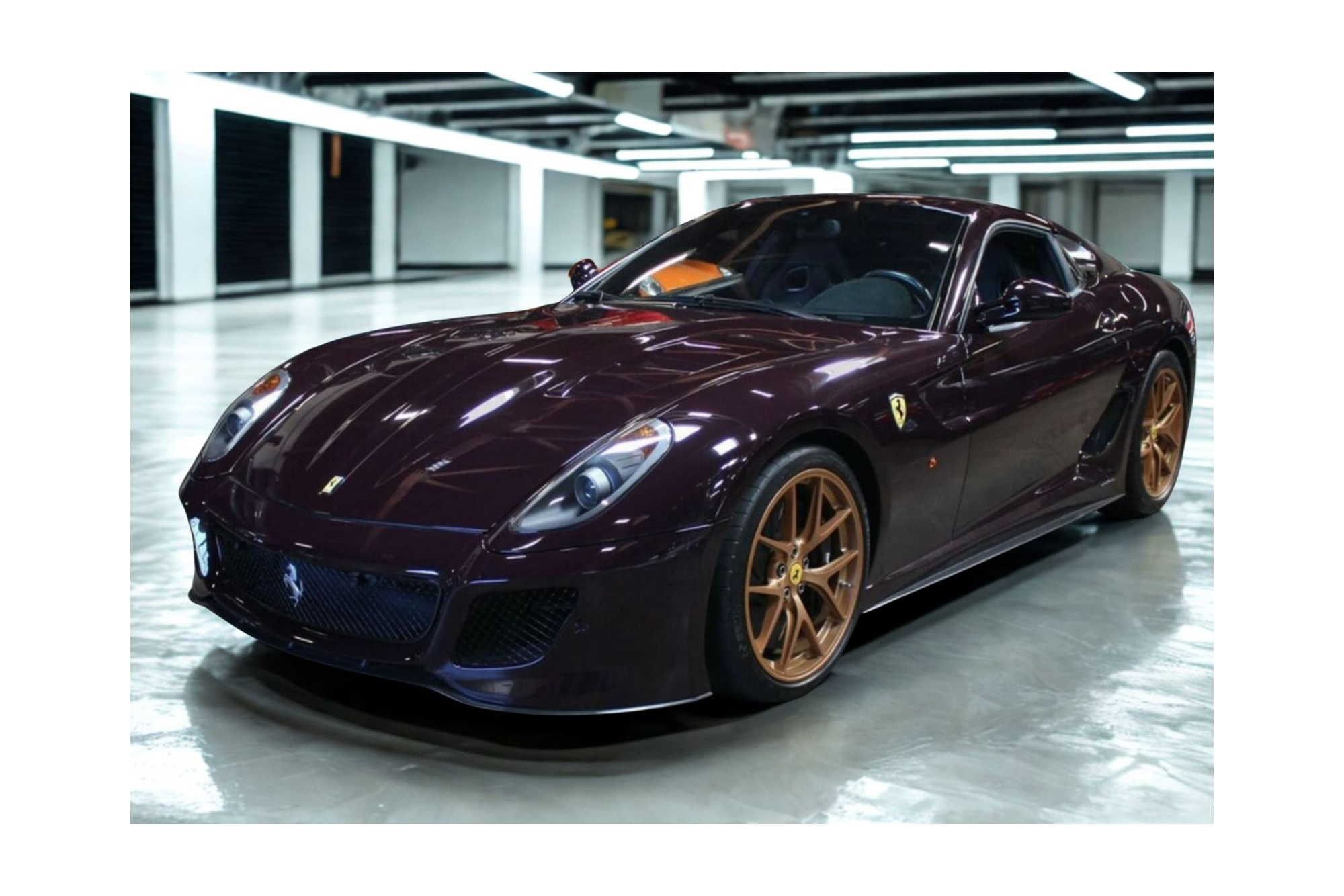 FERRARI 599 GTO 2010 - MADE IN ITALY VINACCIA WITH GOLD WHEELS / ФЕРРАРИ 599 ГТО 2010 1:18 БОРДОВЫЙ