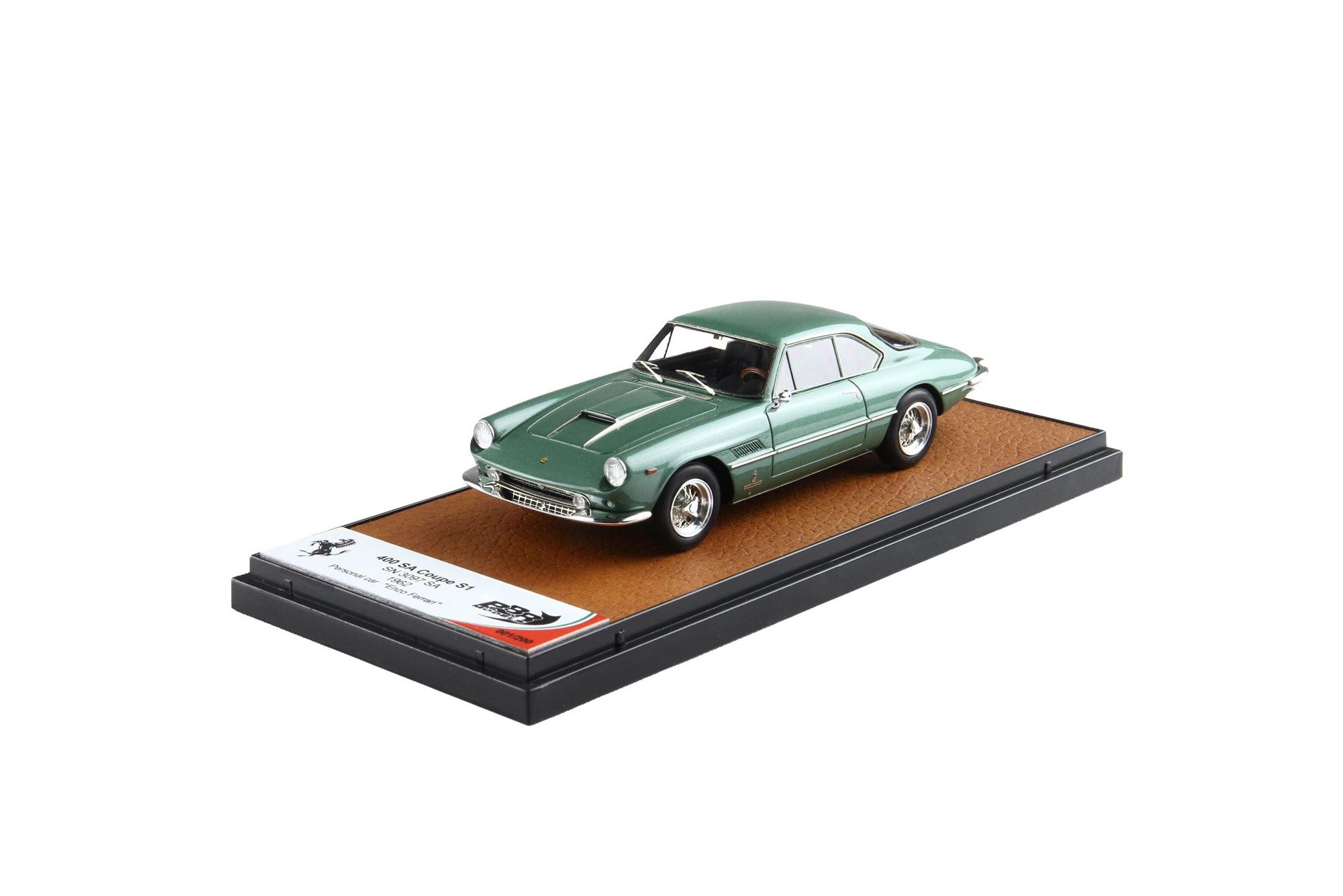 FERRARI 400 SA COUPE S1 SN 3097 SA 1962 ENZO FERRARI GREEN DORA / ФЕРРАРИ 400 СА КУПЕ С1 СН 3097 СА 1962 ЭНЦО 1:43 ЗЕЛЕНЫЙ
