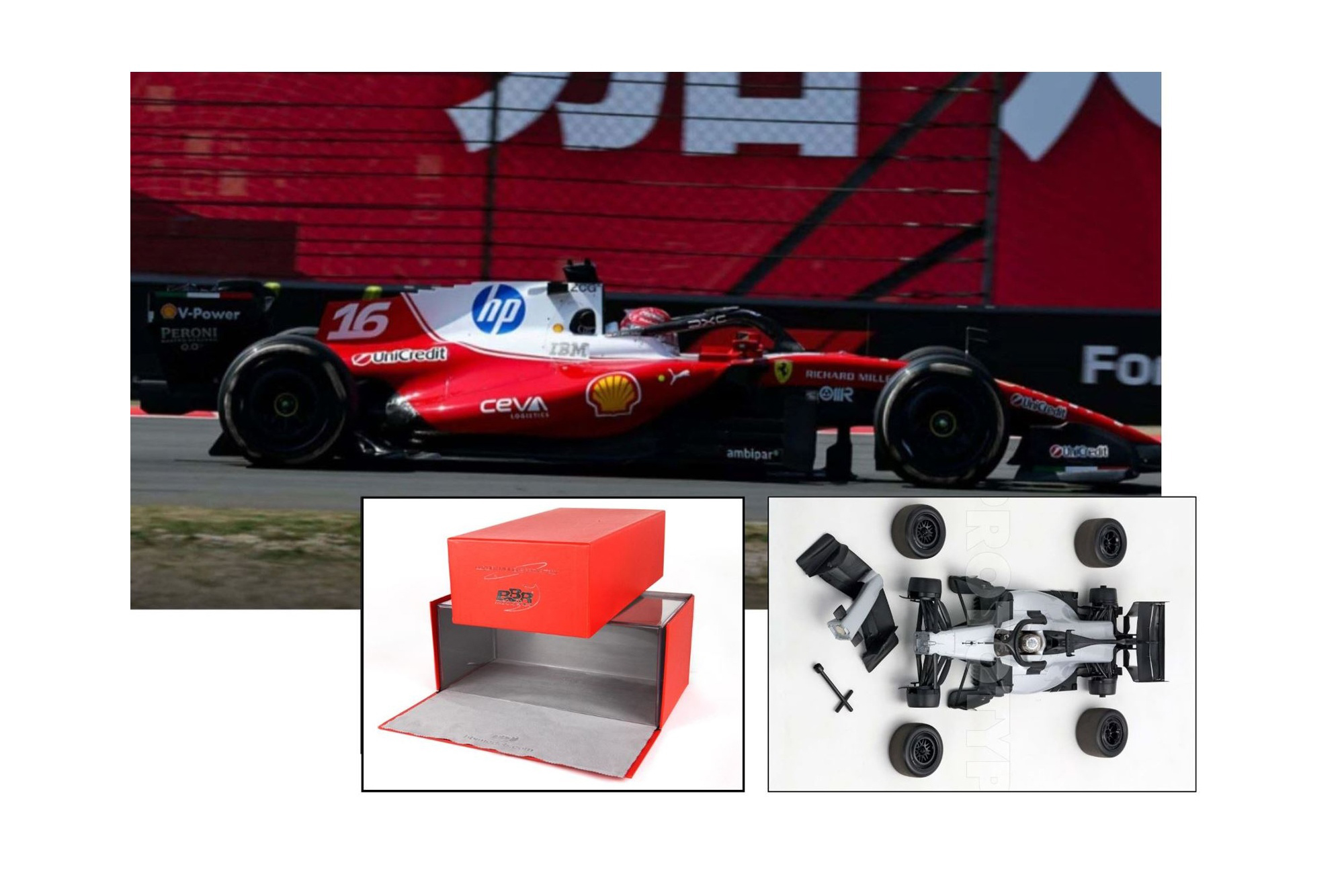 FERRARI SF26 F1 CHINESE GRAND PRIX - LECLERC - 4TH POSITION METAL DIECAST LUXURY PACK / ФЕРРАРИ СФ26 Ф1 КХИНЕСЕ ГРАН-ПРИ 1:18