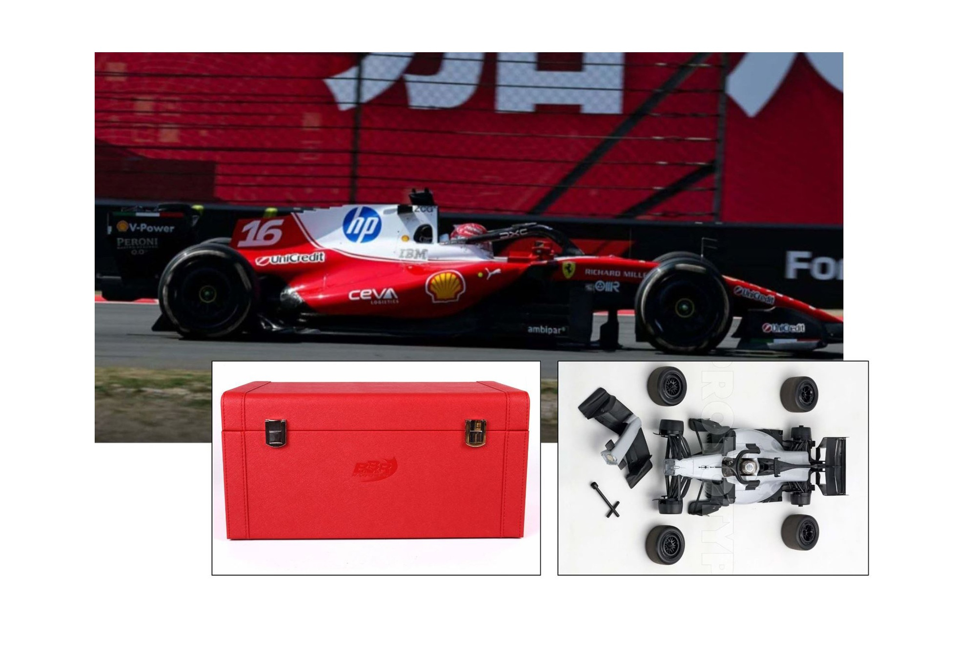 FERRARI SF26 F1 CHINESE GRAND PRIX - LECLERC - 4TH POSITION METAL DIECAST SPECIAL RED BOX / ФЕРРАРИ СФ26 Ф1 КХИНЕСЕ ГРАН-ПРИ 1:18 КРАСНЫЙ