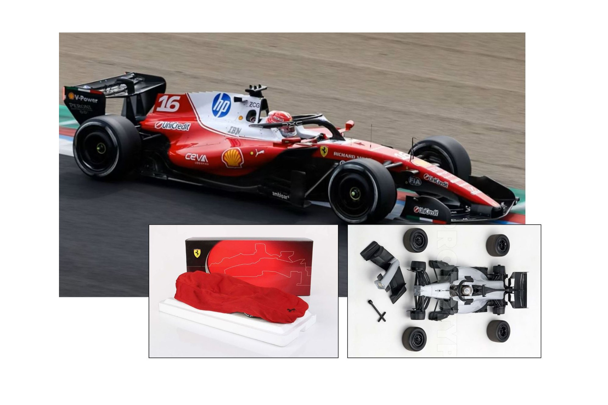 FERRARI SF26 F1 JAPANESE GRAND PRIX - LECLERC - 3RD POSITION METAL DIECAST POLYFOAM PACK / ФЕРРАРИ СФ26 Ф1 ЯПОНСКИЙ ГРАН-ПРИ 1:18
