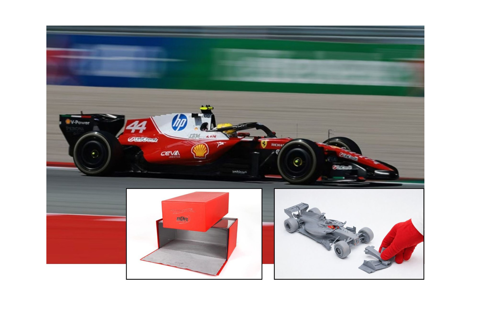 FERRARI SF26 F1 BARCELONA-CATALUNYA GRAND PRIX - HAMILTON - WINNER METAL DIECAST LUXURY PACK / ФЕРРАРИ СФ26 Ф1 БАРКЕЛОНА-КАТАЛУНИА ГРАН-ПРИ 1:18