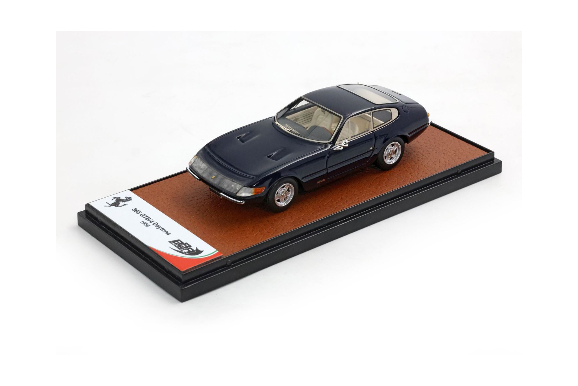 FERRARI 365 GTB/4 DAYTONA BLU POZZI - BEIGE INTERIOR / ФЕРРАРИ 365 ГТБ 4 ДАЙТОНА ПОЗЗИ 1:43 СИНИЙ