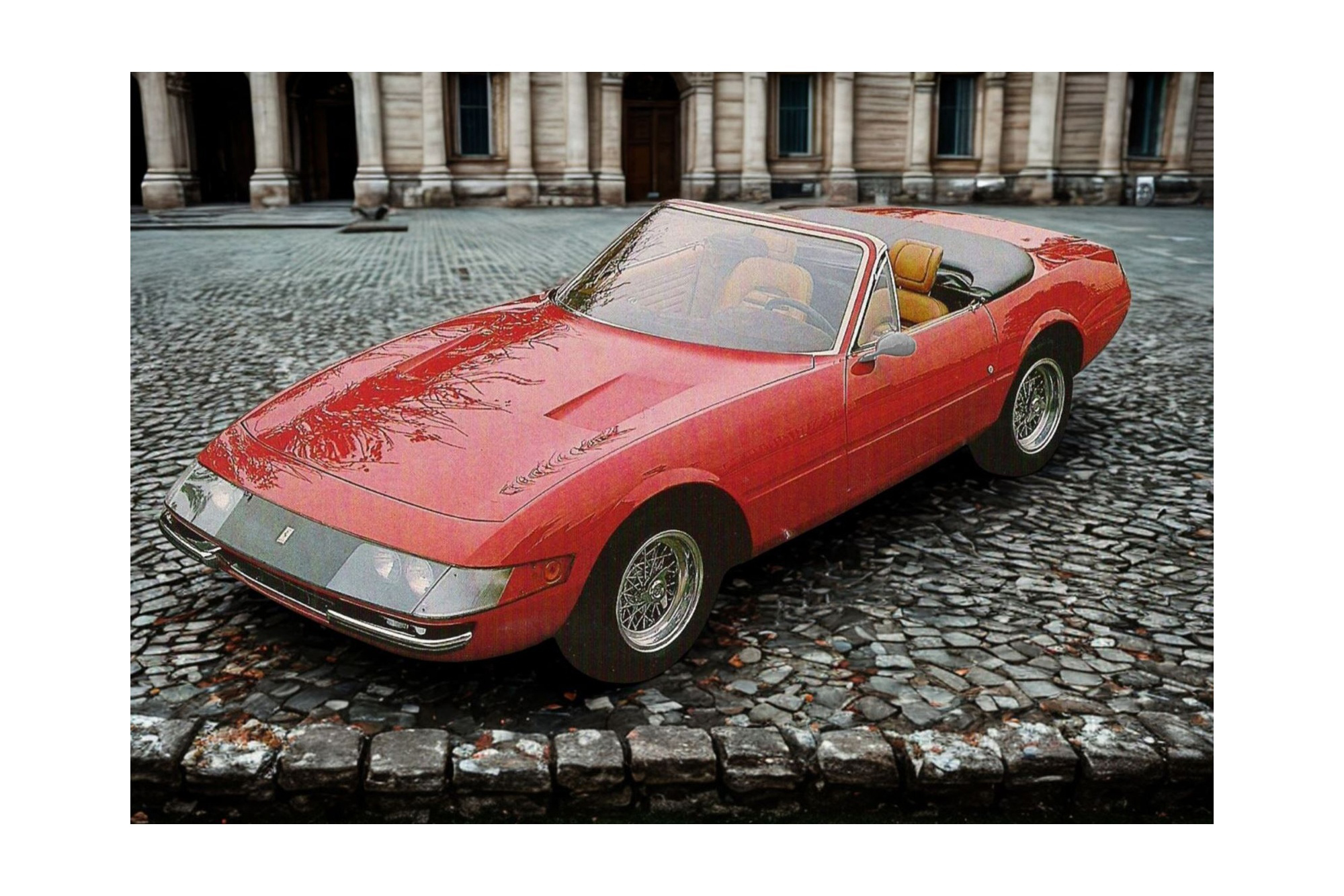 FERRARI 365 GTB/4 DAYTONA SPIDER ROSSO CORSA - MADE IN ITALY / ФЕРРАРИ 365 ГТБ 4 ДАЙТОНА СПАЙДЕР 1:43 КРАСНЫЙ
