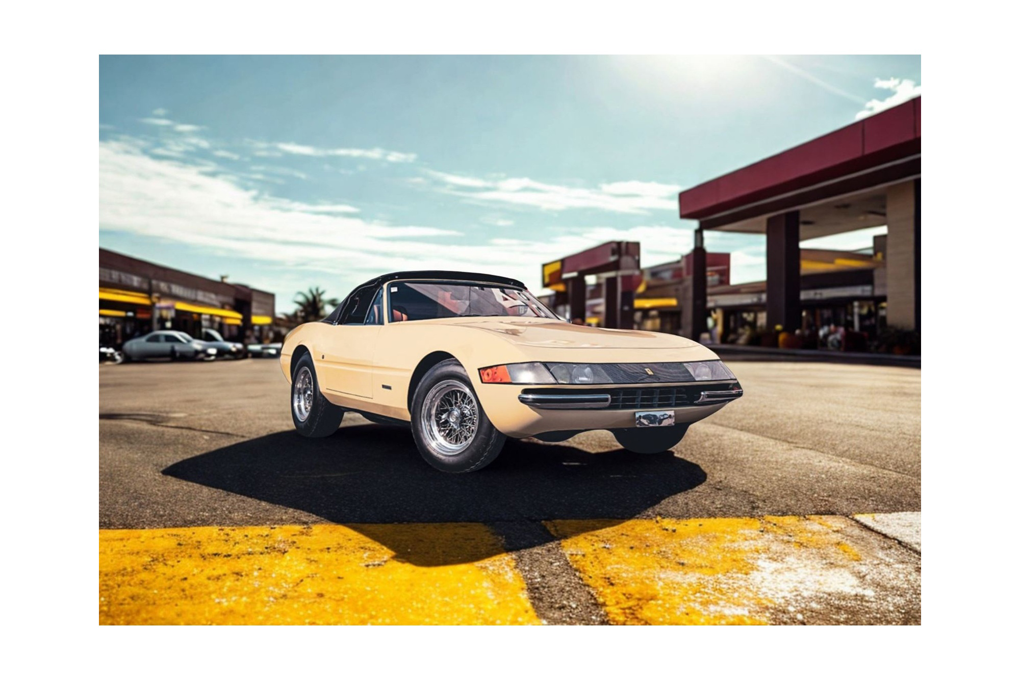 FERRARI 365 GTB/4 DAYTONA SPIDER AVORIO - MADE IN ITALY / ФЕРРАРИ 365 ГТБ 4 ДАЙТОНА СПАЙДЕР АВОРИО 1:43
