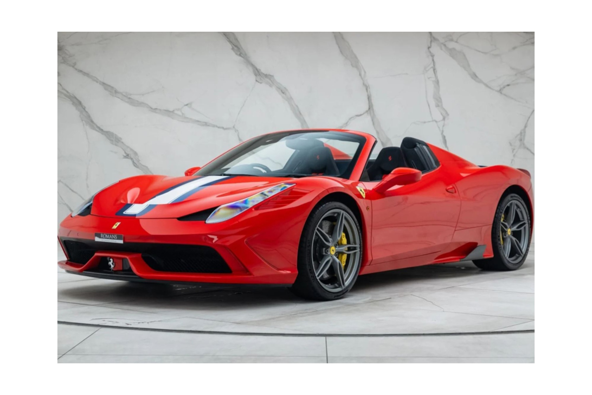 FERRARI 458 SPECIALE A SPIDER ROSSO CORSA WITH BLACK INTERIORS / ФЕРРАРИ 458 СПЕКИАЛЕ А СПАЙДЕР ИНТЕРИОРС 1:43 КРАСНЫЙ