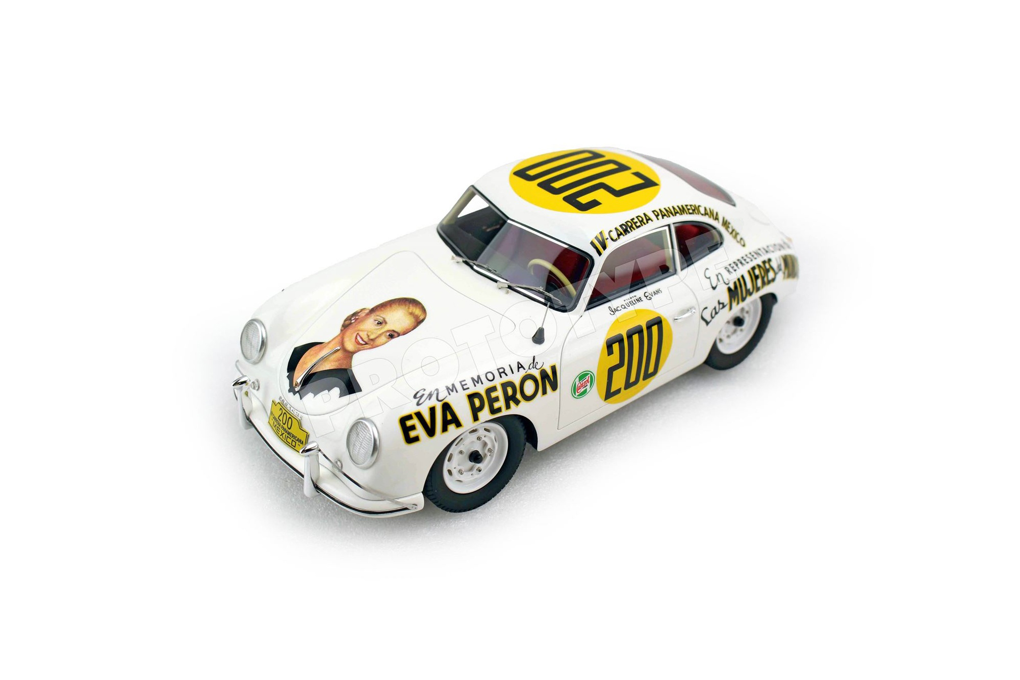 PORSCHE 356A - 4TH CARRERA PANAMERICANA 1954 EVA PERON CAR N200 / ПОРШЕ 356А 1954 1:18
