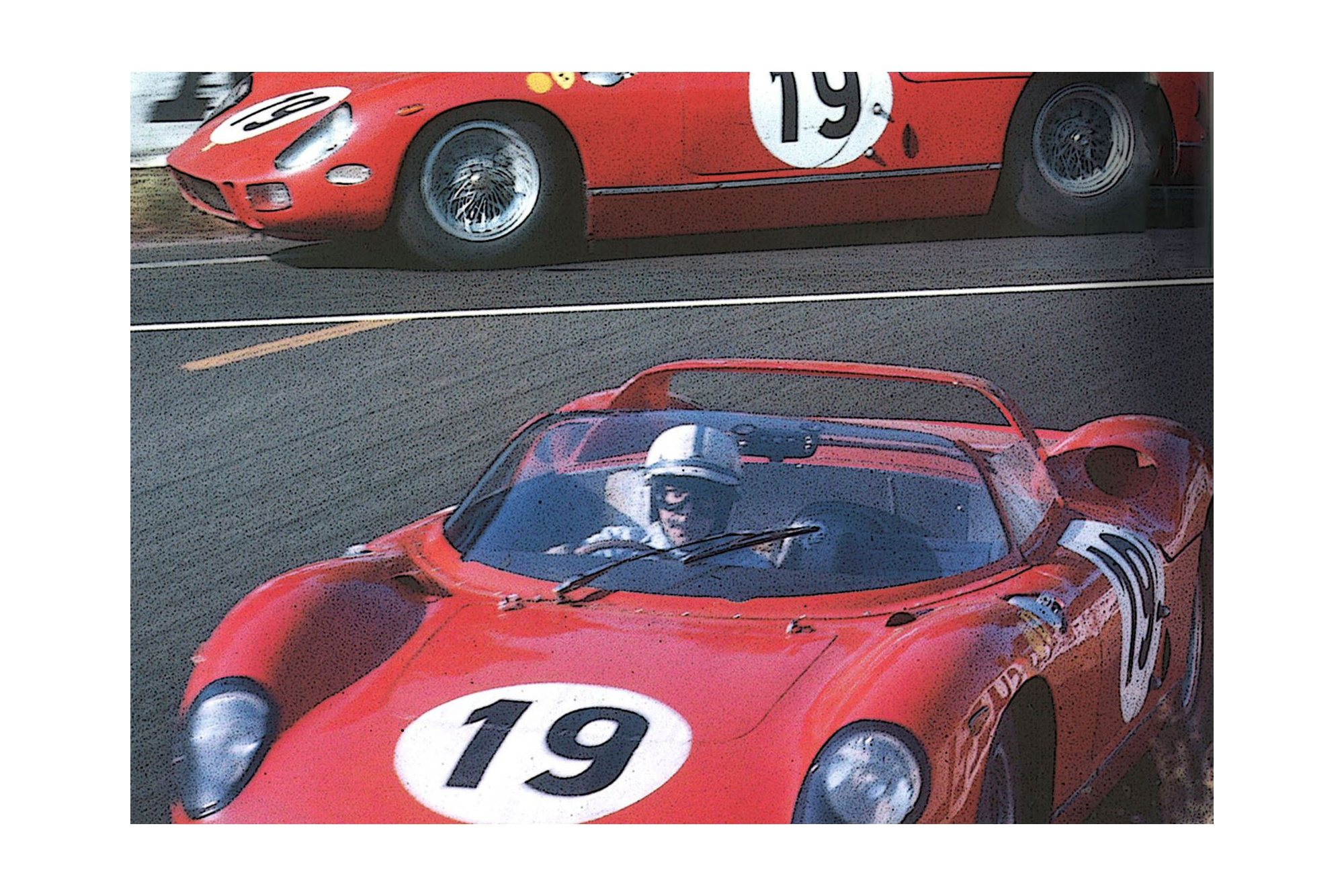 FERRARI 330 P-64 N° 19 - 3RD PLACE 24 H LE MANS 1964 - DRIVERS BANDINI - SURTEES / ФЕРРАРИ 330 П-64 №° 19 1964 1:18