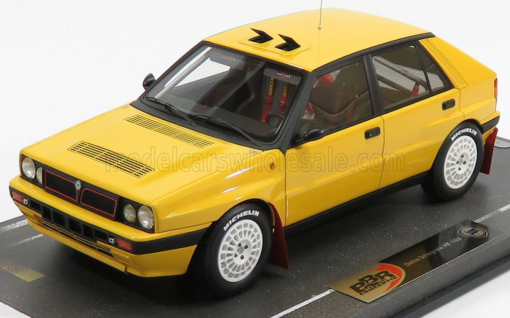 LANCIA DELTA HF INTEGRALE 16V N 0 BASE RALLY 1989, YELLOW