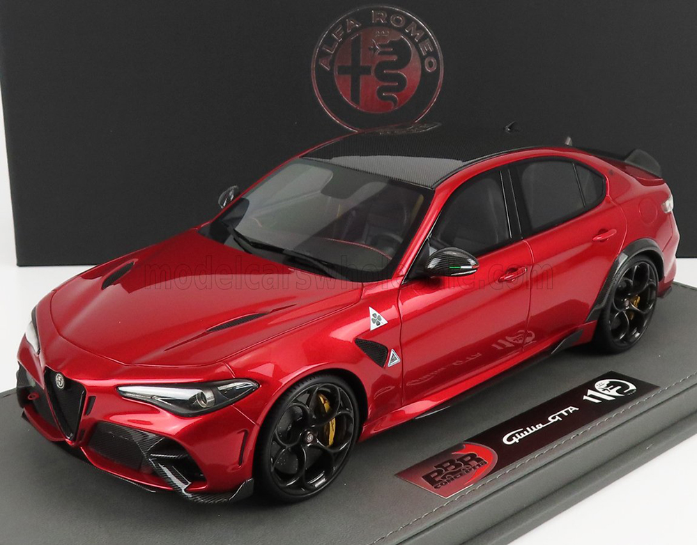 ALFA ROMEO GIULIA GTA (2020) - CON VETRINA - WITH SHOWCASE, ROSSO GTA - RED MET