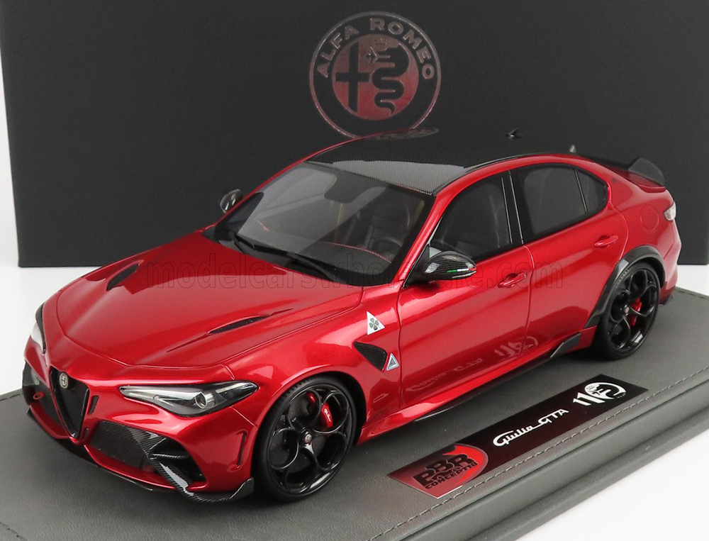 ALFA ROMEO GIULIA GTA (2020) - CON VETRINA - WITH SHOWCASE, ROSSO GTA - RED MET