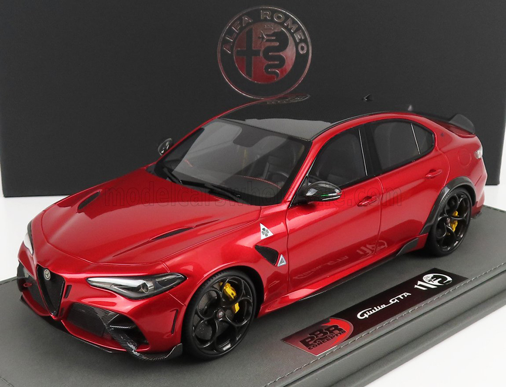 ALFA ROMEO GIULIA GTA (2020) - CON VETRINA - WITH SHOWCASE, ROSSO GTA - RED MET