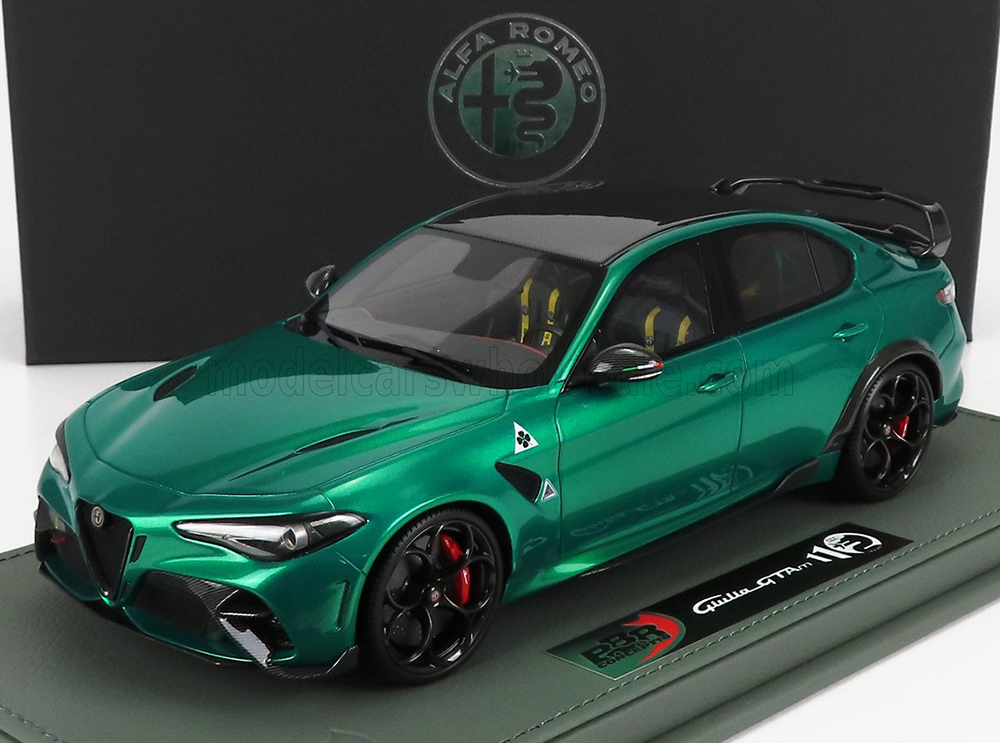 ALFA ROMEO GIULIA GTAM 2020 - CON VETRINA - WITH SHOWCASE, VERDE MONTREAL - GREEN MET