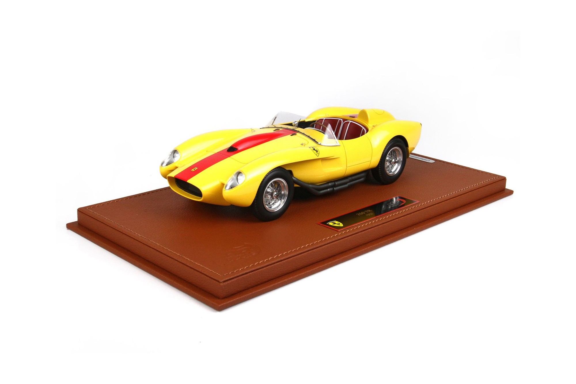 FERRARI 250 TESTAROSSA 1957 YELLOW / ФЕРРАРИ 250 ТЕСТАРОССА 1957 1:18 ЖЕЛТЫЙ