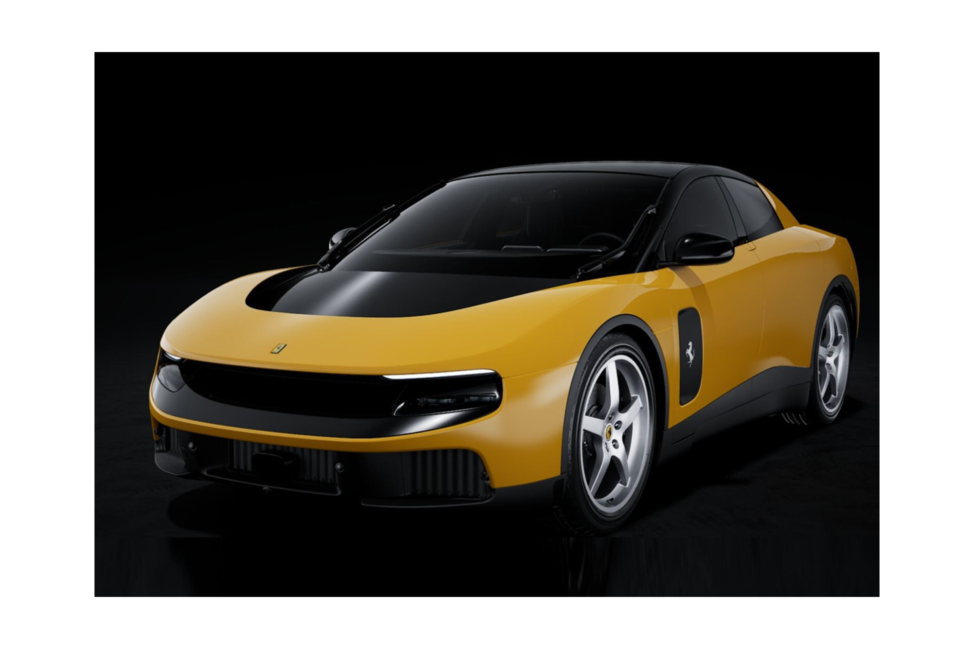 FERRARI LUCE PANORAMIC ROOF GIALLO MODENA / ФЕРРАРИ ЛУКЕ ПАНОРАМНАЯ КРЫША 1:18 ЖЕЛТЫЙ