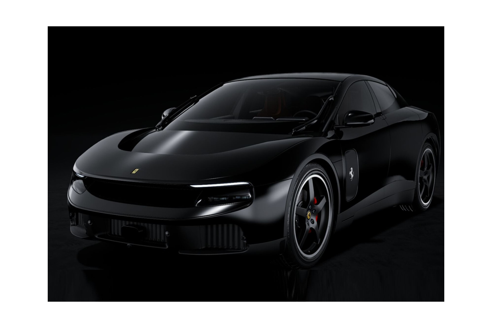 FERRARI LUCE PANORAMIC ROOF NERO LUCIDO / ФЕРРАРИ ЛУКЕ ПАНОРАМНАЯ КРЫША ЛУКИДО 1:18 ЧЕРНЫЙ