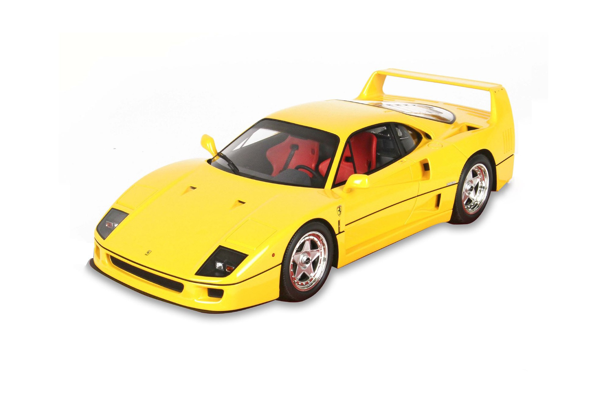 FERRARI F40 1987 GIALLO MODENA - RED SEATS / ФЕРРАРИ Ф40 1987 1:43 КРАСНЫЙ