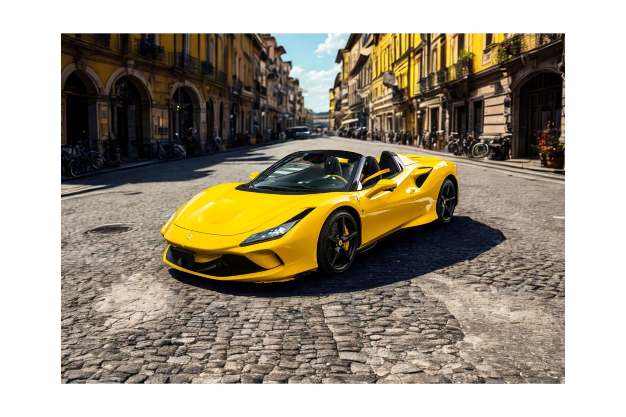 FERRARI F8 TRIBUTO SPIDER GIALLO MODENA / ФЕРРАРИ Ф8 ТРИБУТО СПАЙДЕР 1:43 ЖЕЛТЫЙ