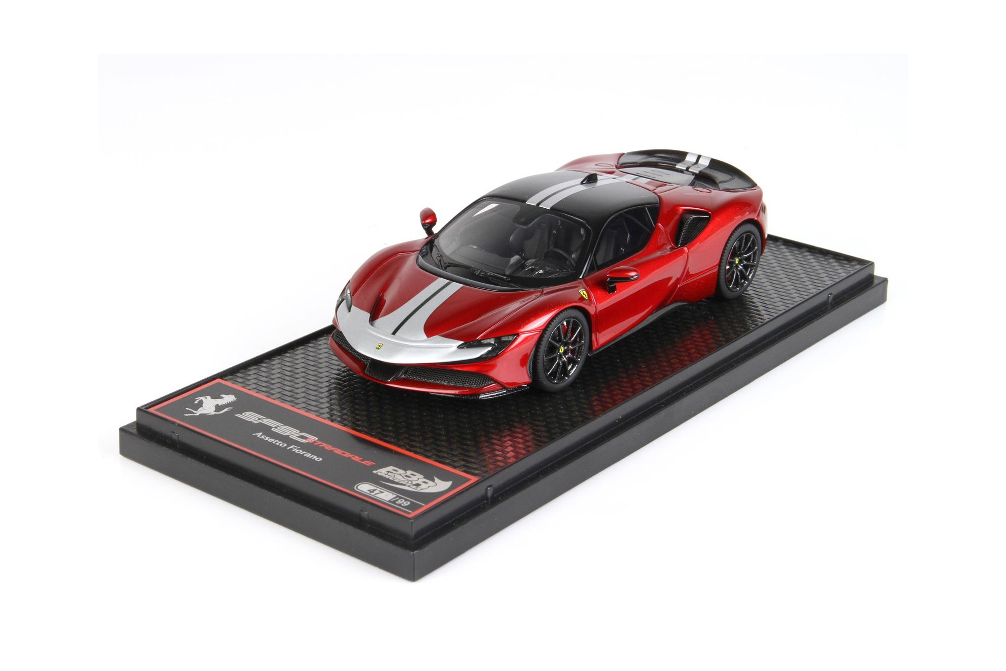FERRARI SF90 STRADALE PACK FIORANO RED FIRE / ФЕРРАРИ СФ90 СТРАДАЛЕ ПАКК ФИРЕ 1:43 КРАСНЫЙ