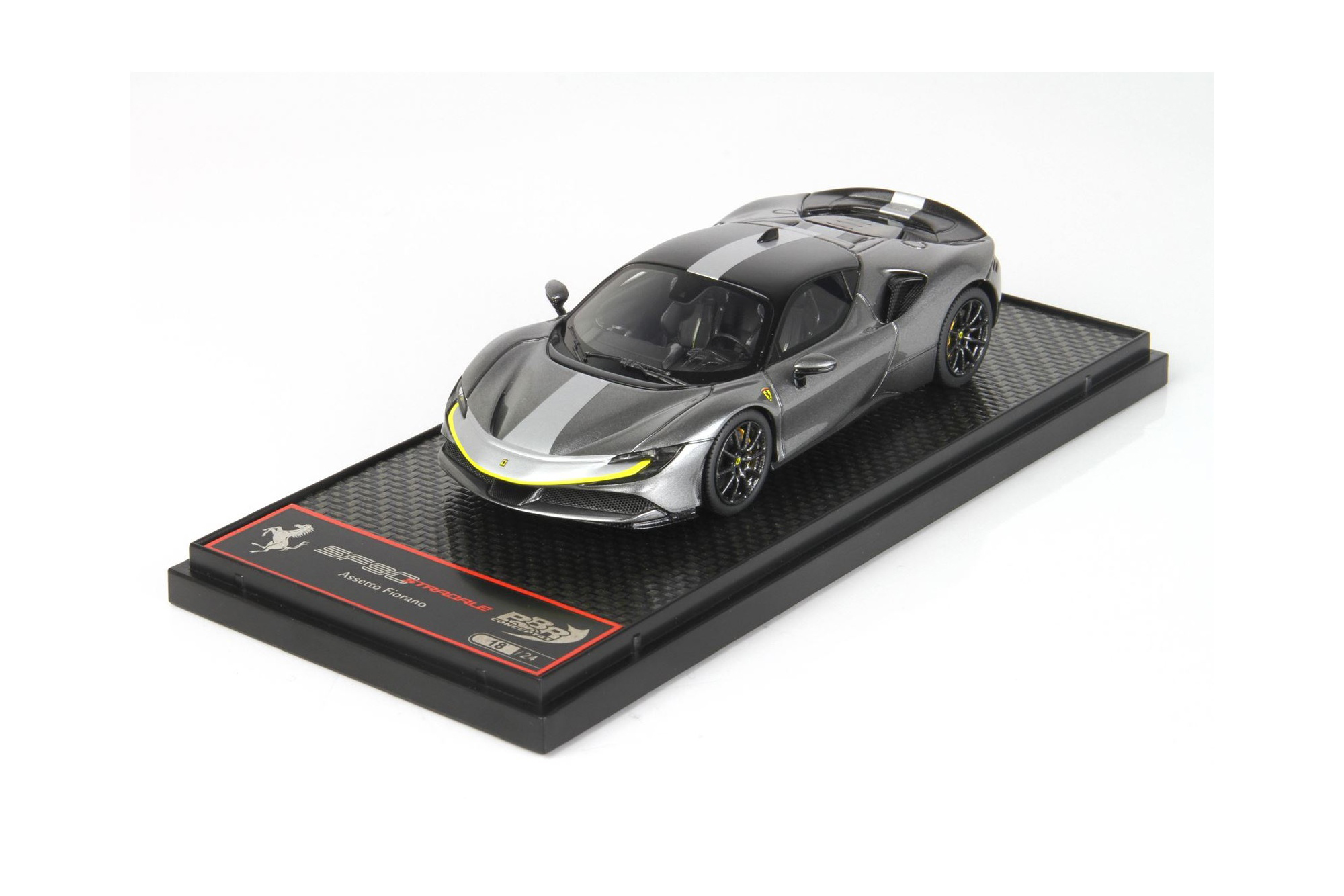 FERRARI SF90 STRADALE PACK FIORANO METALLIC IRON GREY / ФЕРРАРИ СФ90 СТРАДАЛЕ ПАКК МЕТАЛЛИК ИРОН 1:43 СЕРЫЙ